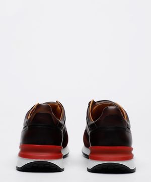 Lace-up leather Grafton sneakers