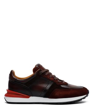 Lace-up leather Grafton sneakers