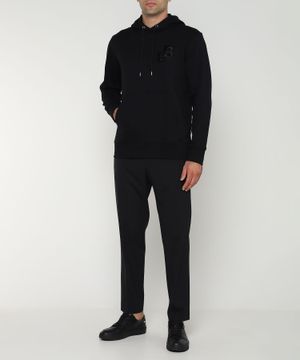 Long sleeve hoodie with logo detail