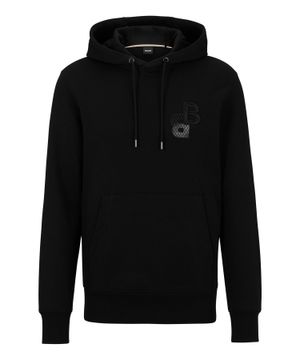 Long sleeve hoodie with logo detail