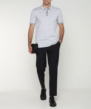 Short sleeve polo with classic collar