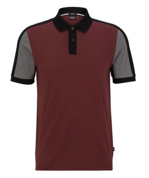 Two button collar short-sleeves polo