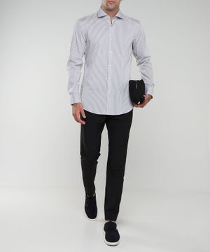 Long sleeve shirt with classic collar