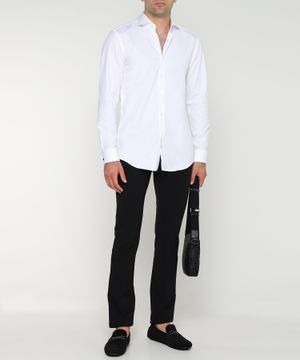 Long sleeve shirt with classic collar