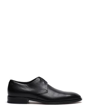 Lace-up leather derby shoes
