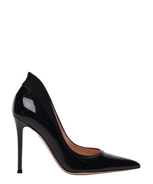 Pointed toe leather pumps