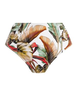 Graphic printed bikini bottom