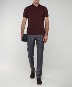Short sleeve polo with classic collar