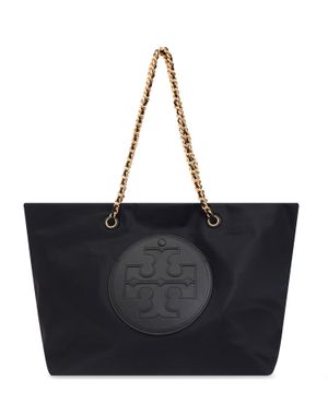 Ella logo detail shoulder bag