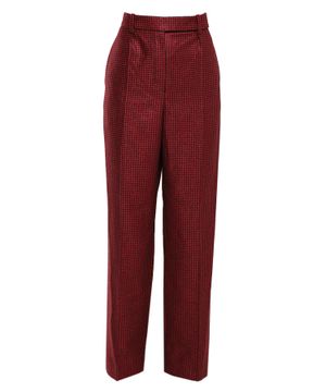 High-waist wide leg trousers