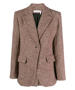 Long sleeve blazer with button fastening