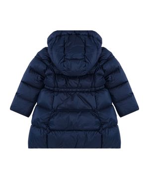 Quilted hooded jacket with long sleeves