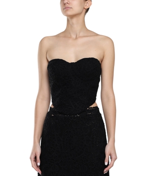 Sleeveless cropped top