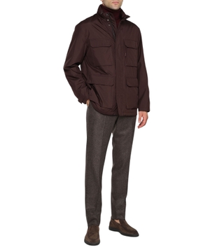 High neck long sleeve jacket