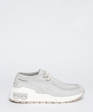 Suede plain leather sneakers
