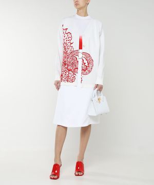 Long-sleeve embroidered cardigan