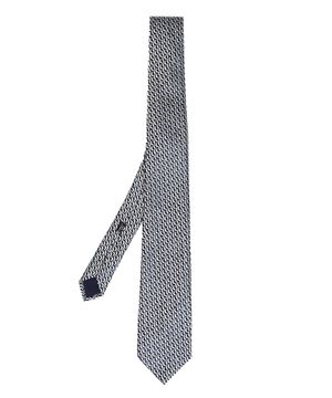 Embroidery embellished tie