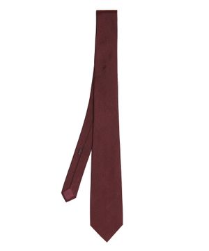 Полосатый галстук с вышивкой