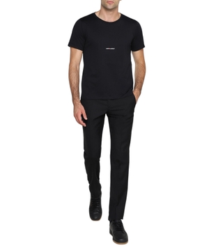 Dairəvi yaxa ilə qısaqol T-shirt