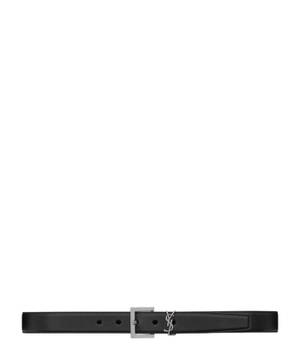 Cassandre belt with square buckle in smooth leather