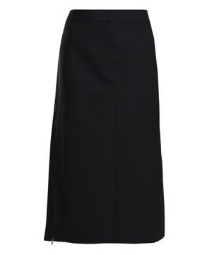 Straight-fit midi skirt