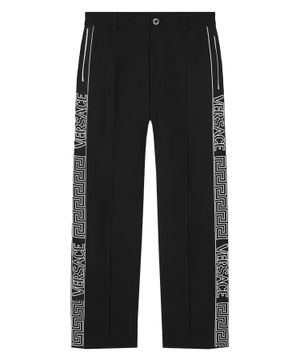 High-waist Greca trousers