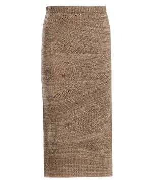 Slim-fit knitted skirt