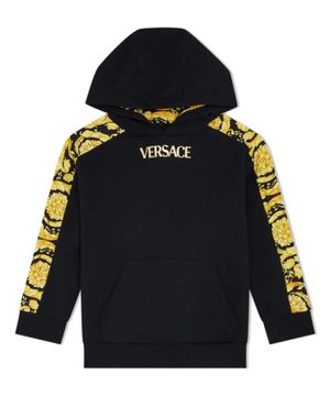 Medusa-print fleece hoodie