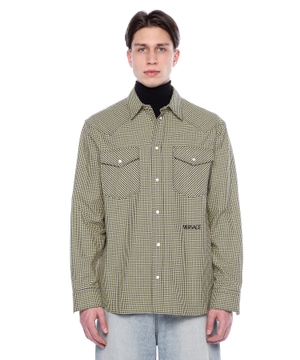 Checkered shirt with classic collar