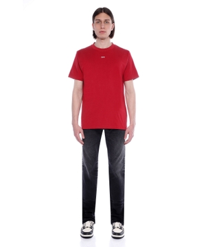 Loqo printli pambıq T-shirt