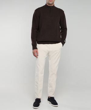 High-neck long sleeve jacket