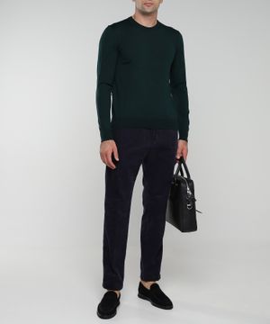 Straight fit long sleeve jumper