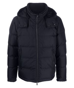 Quilted straight-fit jacket