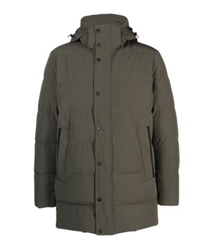 Quilted straight-fit jacket