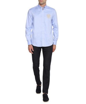 Long sleeve shirt with classic collar