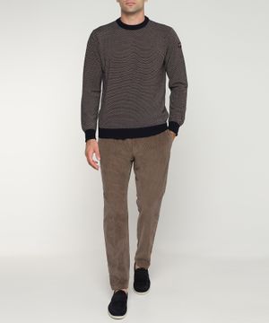 Round neck jumper with long sleeves