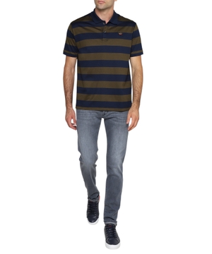 Short sleeve polo with classic collar