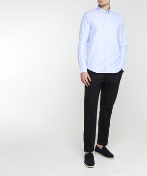 Striped straight-fit shirt