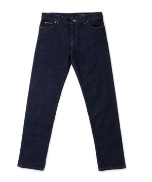 Straight jeans with logo detail