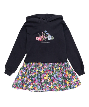 Long sleeve hooded dress