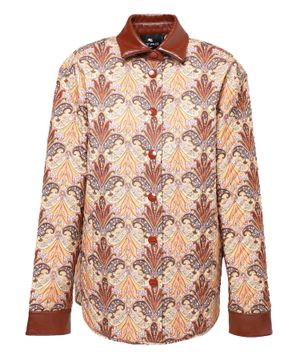 Straight-fit printed jacket