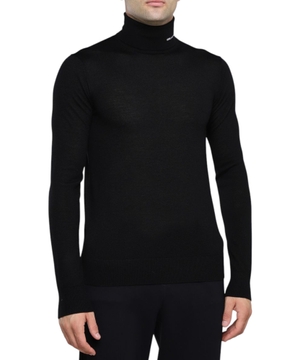 Logo detail high-neck sweater