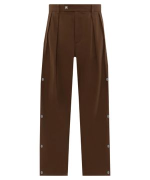 High-waist wide-leg trousers