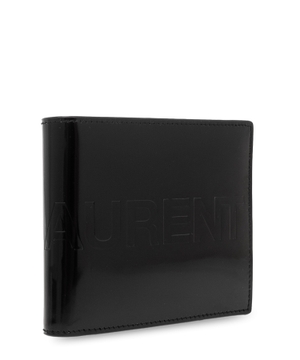 East/West wallet in brushed leather
