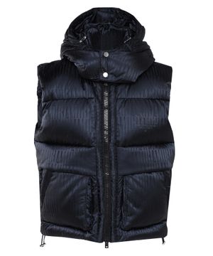 Hooded sleeveless gilet