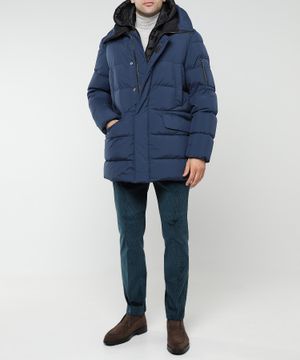 Quilted straight-fit jacket