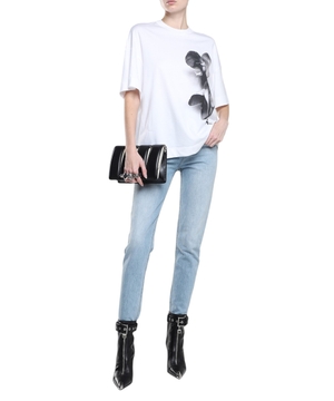 Printli qısaqol T-shirt