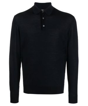 Long sleeve straight polo