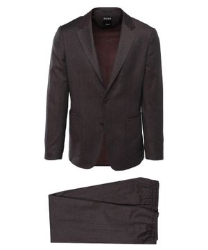 Two button fastening straight fit suit