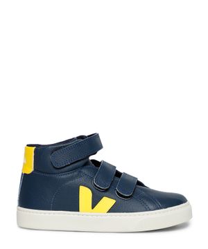 Touch-strap logo-patch sneakers